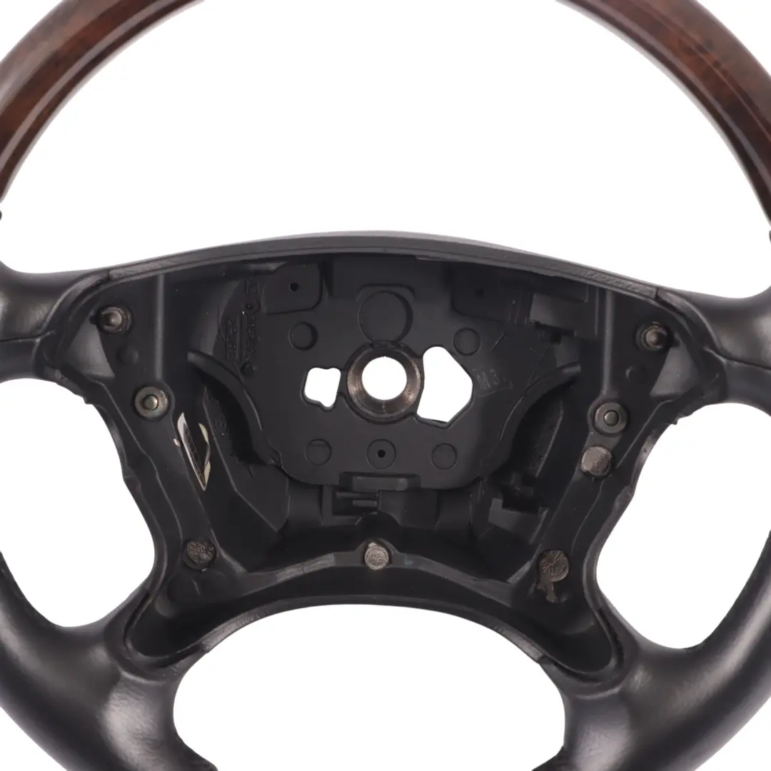 Mercedes CLS C219 Steering Wheel Black Leather Wood - SKU A2194602103 - Part number A2194602103