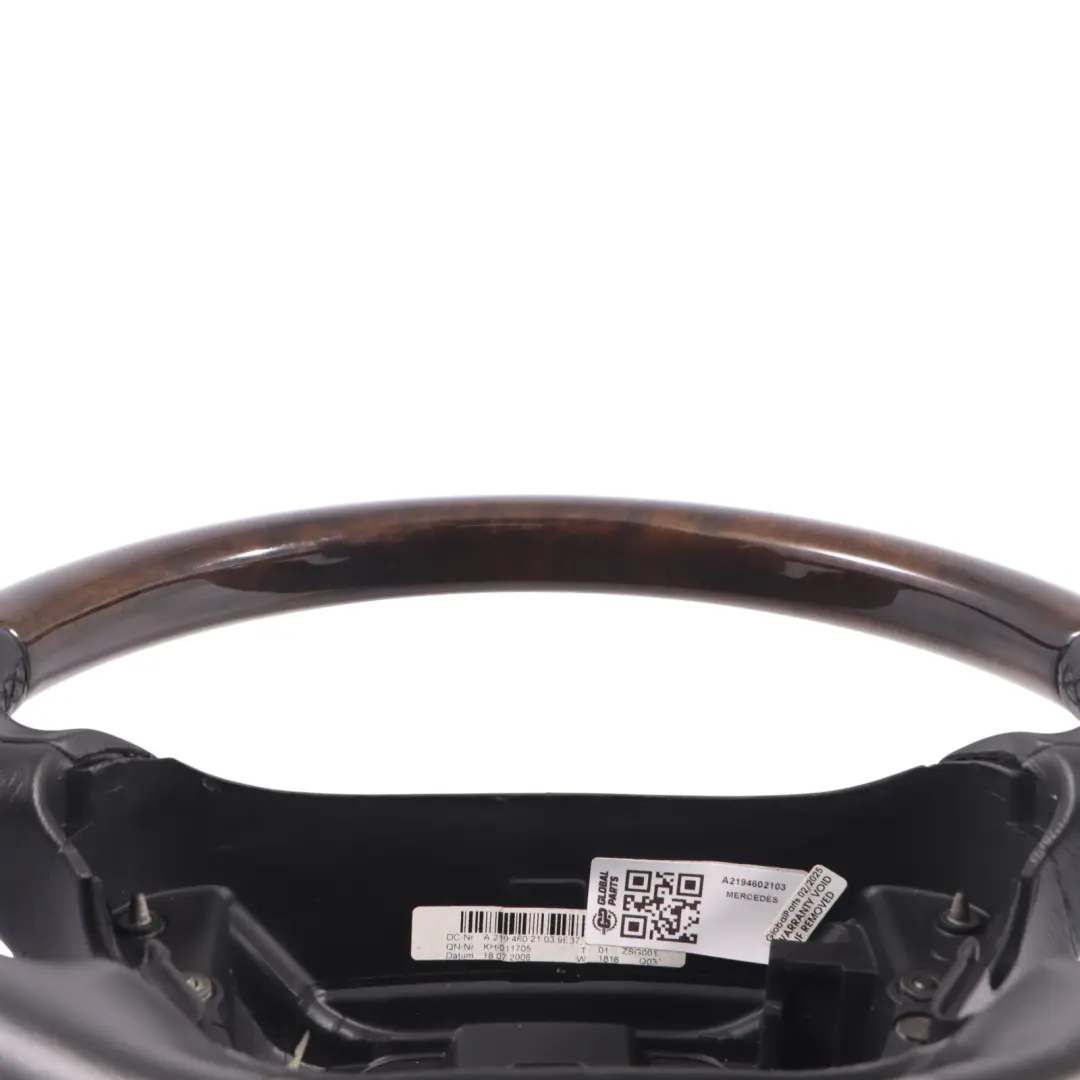 Mercedes CLS C219 Volante In Pelle Nero Legno - SKU A2194602103 - Numero di parte A2194602103