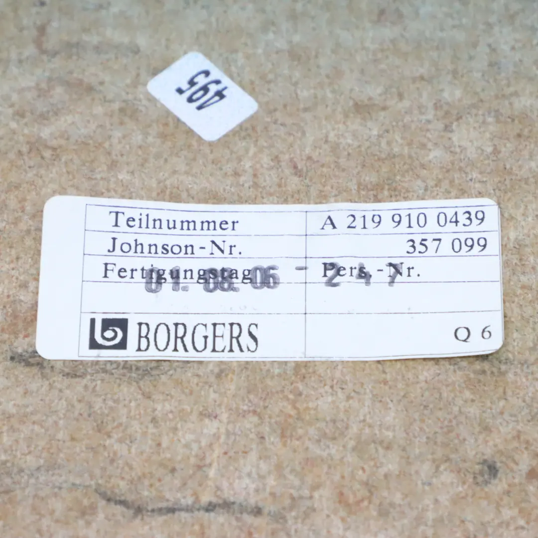 Verkleidung Für Vorder Lehne Rücksitz Tasche Schwarz für Mercedes C219 mit Teilenummer A2199100439 Mercedes C219 Verkleidung Für Vorder Lehne Rücksitz Tasche Schwarz - SKU A2199100439 - Teilenummer A2199100439