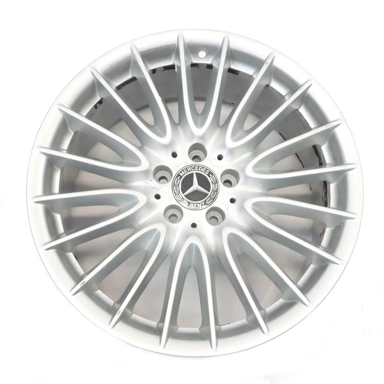 Mercedes W221 AMG Cerchio Posteriore In Lega Argento 19" 9,5J ET:43 A2214015702