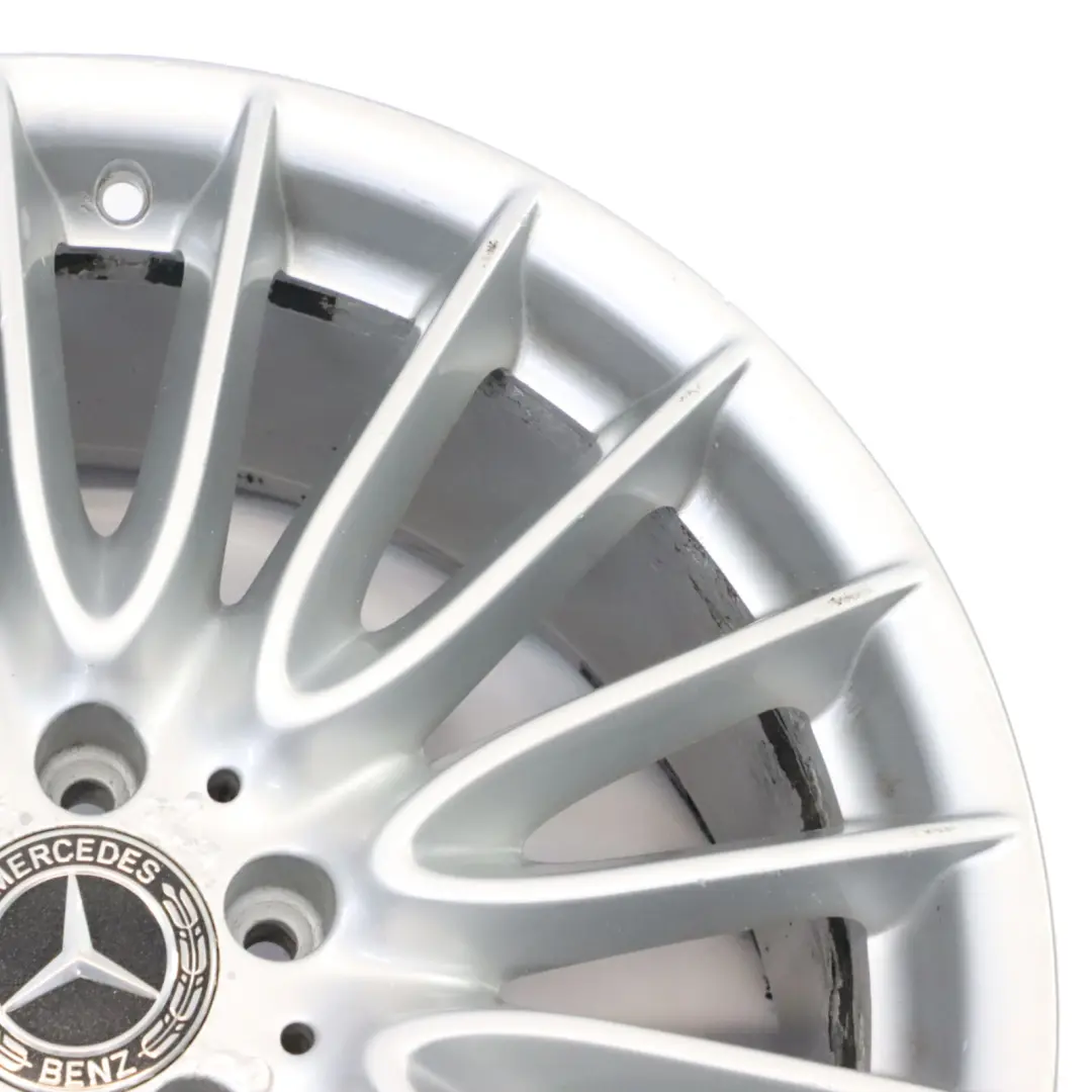 Mercedes W221 AMG Rear Silver Alloy Wheel Rim 19" 9,5J ET:43 - SKU A2214015702-1 - Part number A2214015702