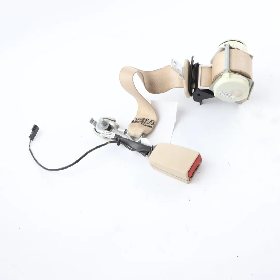 Mercedes W221 Seat Belt Rear Centre Seatbelt Buckle Beige - SKU A2218604385-1 - Part number A2218604385