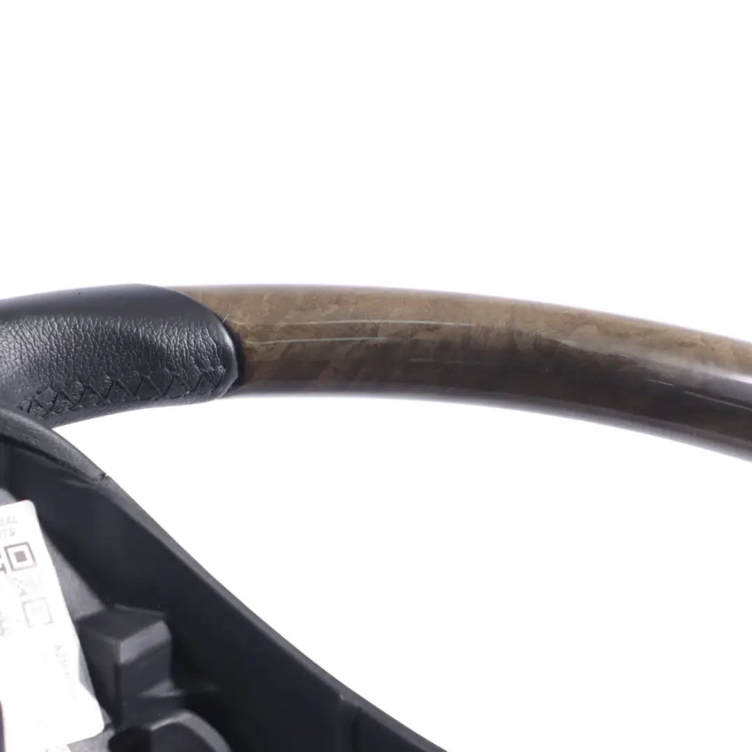 Steering Wheel Mercedes SLK R171 SL R230 Black Leather Wood to with Part number A2304602518 Steering Wheel Mercedes SLK R171 SL R230 Black Leather Wood - SKU A2304602518 - Part number A2304602518