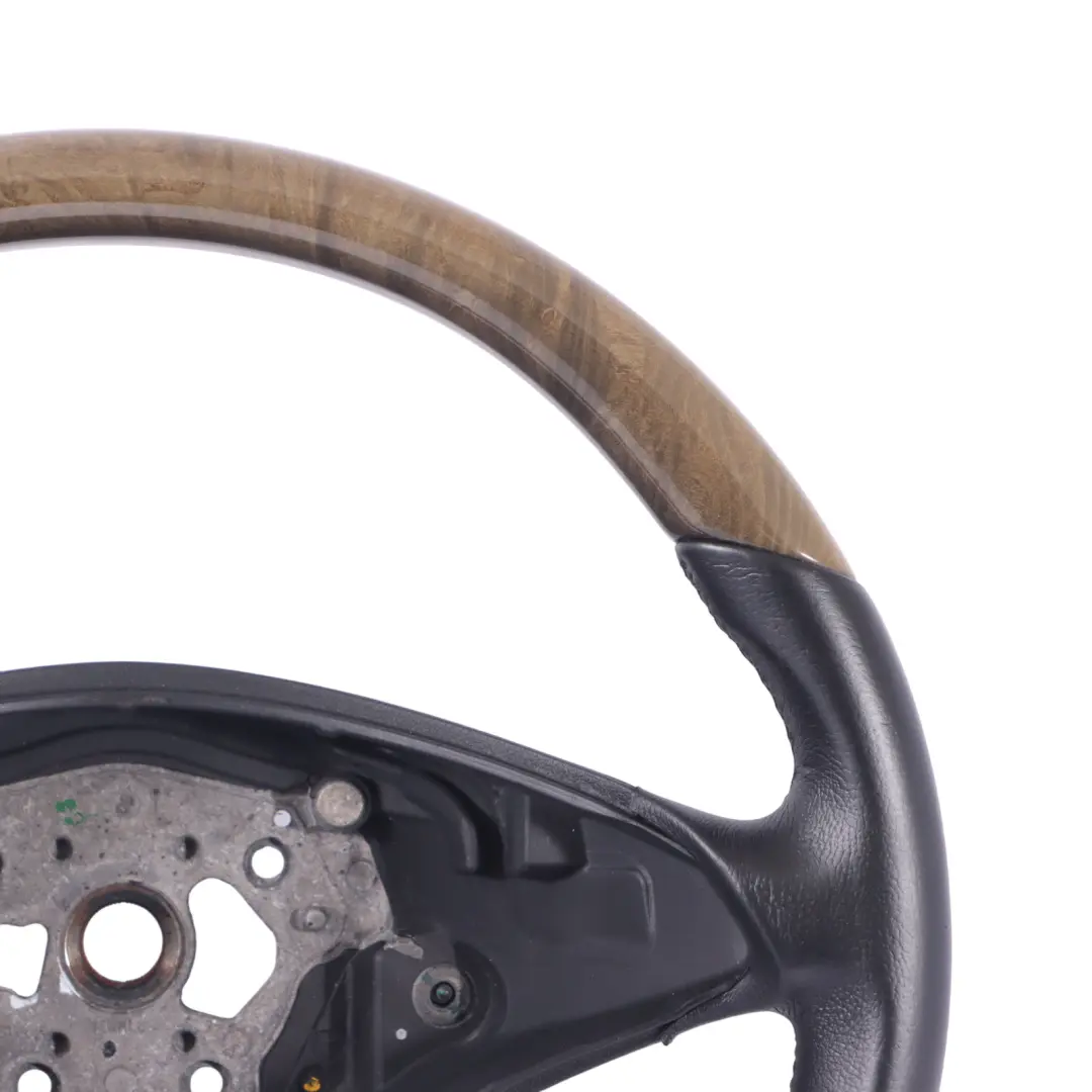 Volante Mercedes SLK R171 SL R230 Cuero Negro Madera - SKU A2304602518 - Número de pieza A2304602518