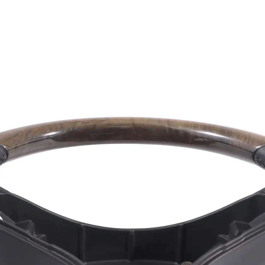 Steering Wheel Mercedes SLK R171 SL R230 Black Leather Wood to with Part number A2304602518 Steering Wheel Mercedes SLK R171 SL R230 Black Leather Wood - SKU A2304602518 - Part number A2304602518