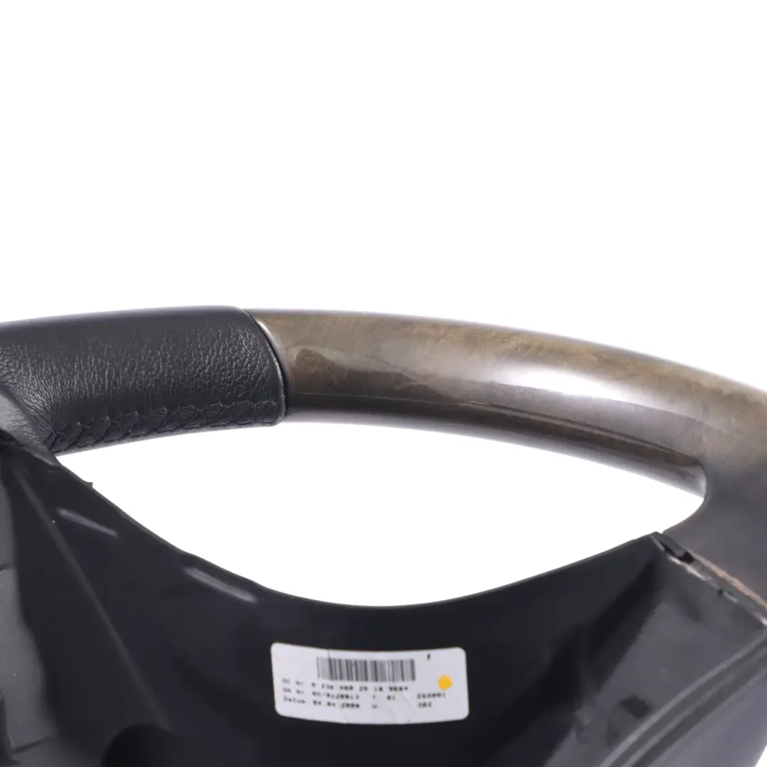  Volant Mercedes SLK R171 SL R230 Cuir Noir Bois - SKU A2304602518 - Numéro de pièce A2304602518