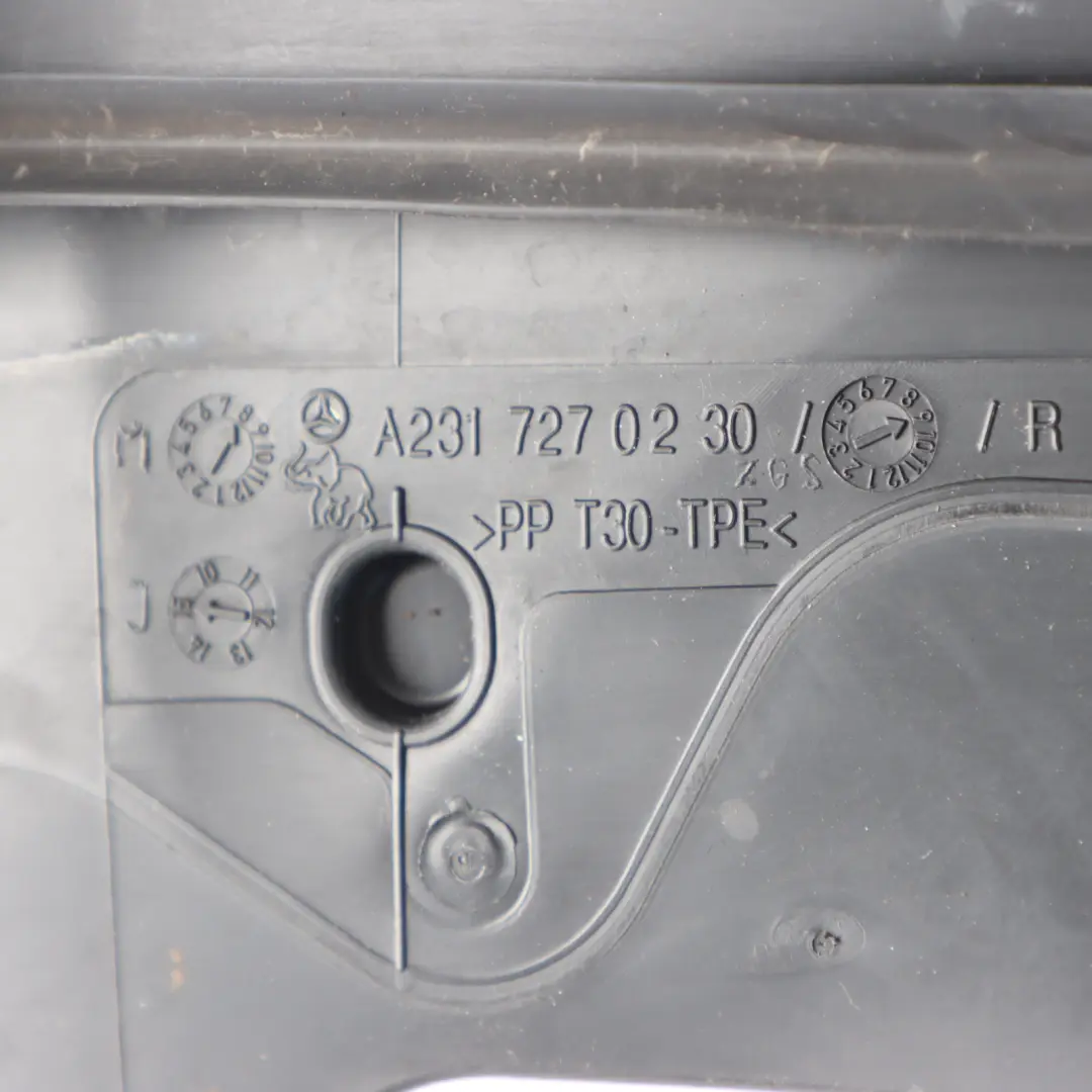 Front Door Window Guide Seal Gasket Right O/S to Mercedes SL R231 with Part number A2317270230 Mercedes SL R231 Front Door Window Guide Seal Gasket Right O/S - SKU A2317270230 - Part number A2317270230