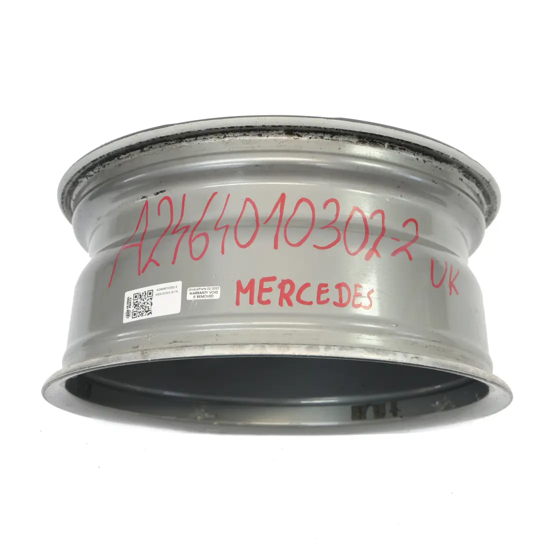 Mercedes W176 Wheel Alloy Rim 17" 5 Double Spoke ET:52.5 7.5J - SKU A2464010302-2 - Part number A2464010302