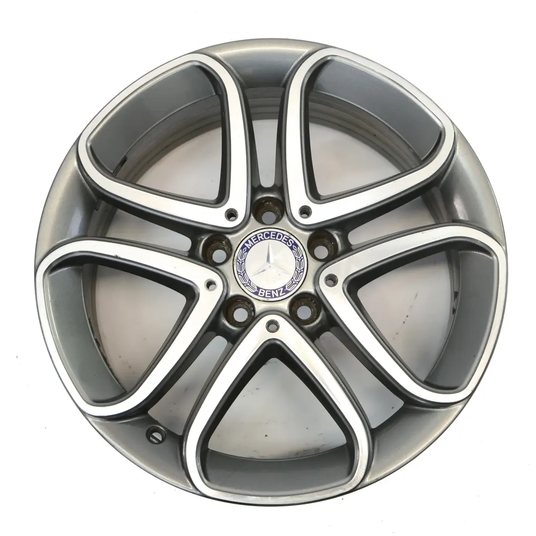 Mercedes W176 Wheel Alloy Rim 17" 5 Double Spoke ET:52.5 7.5J - SKU A2464010302-4 - Part number A2464010302