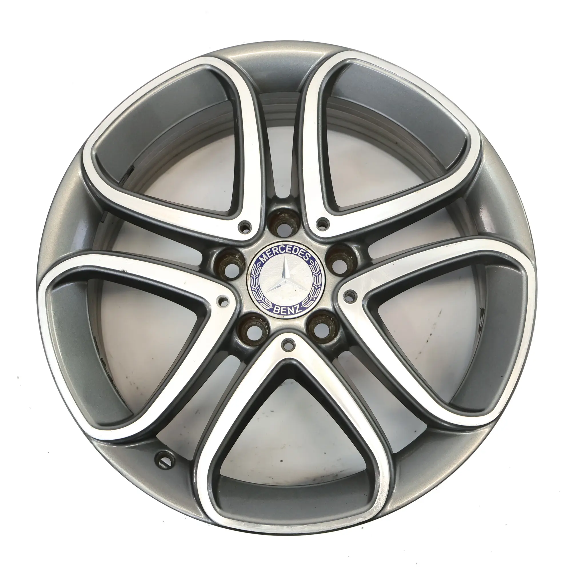 Mercedes W176 Wheel Alloy Rim 17" 5 Double Spoke ET:52.5 7.5J A2464010302