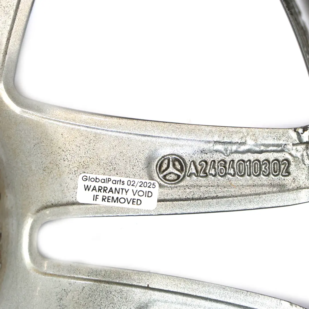 Mercedes W176 Wheel Alloy Rim 17" 5 Double Spoke ET:52.5 7.5J - SKU A2464010302-4 - Part number A2464010302