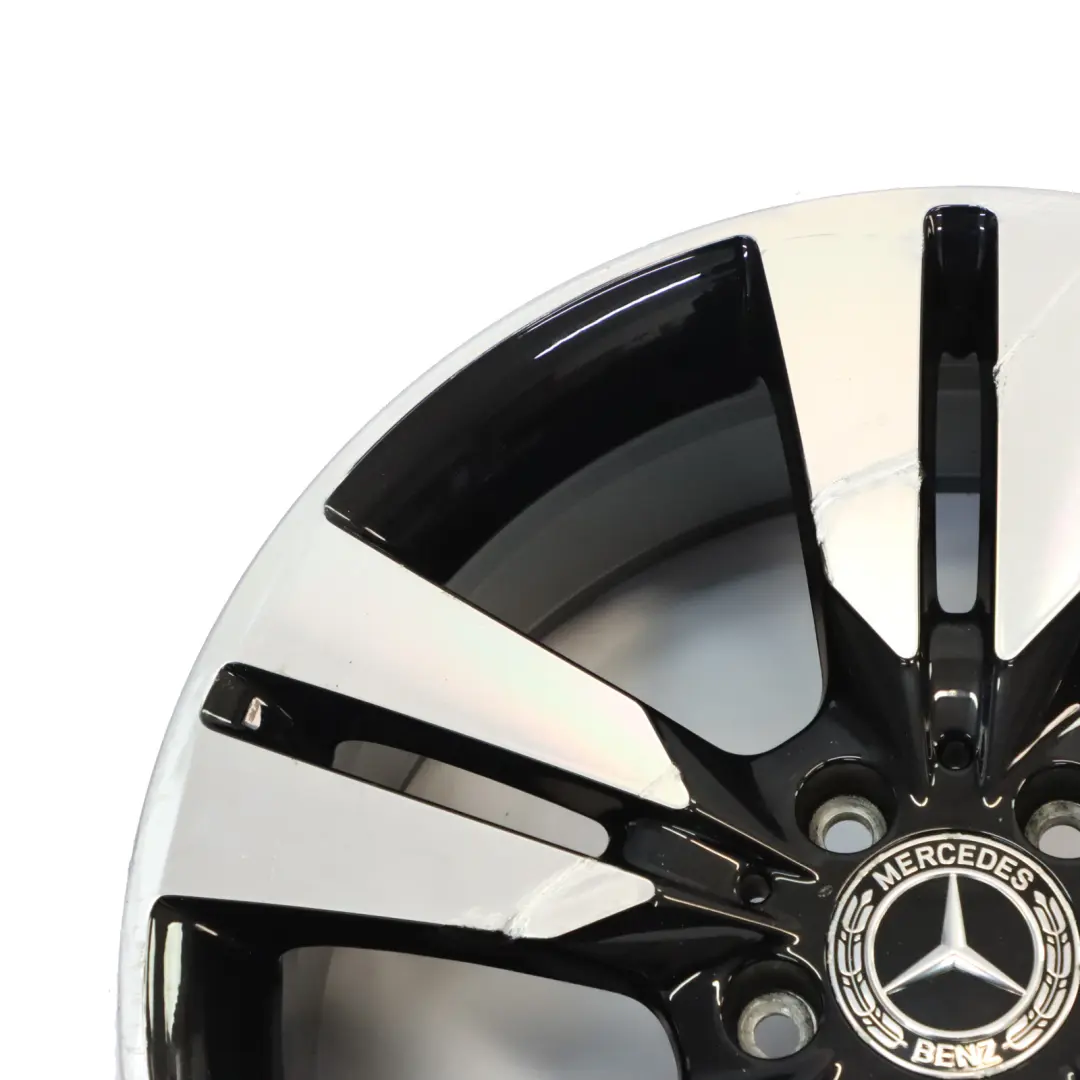 Cerchio in lega nero 18" ET:52 7,5J 5 doppie razze per Mercedes W176 con numero di parte A2464010402 Mercedes W176 Cerchio in lega nero 18" ET:52 7,5J 5 doppie razze - SKU A2464010402-3 - Numero di parte A2464010402