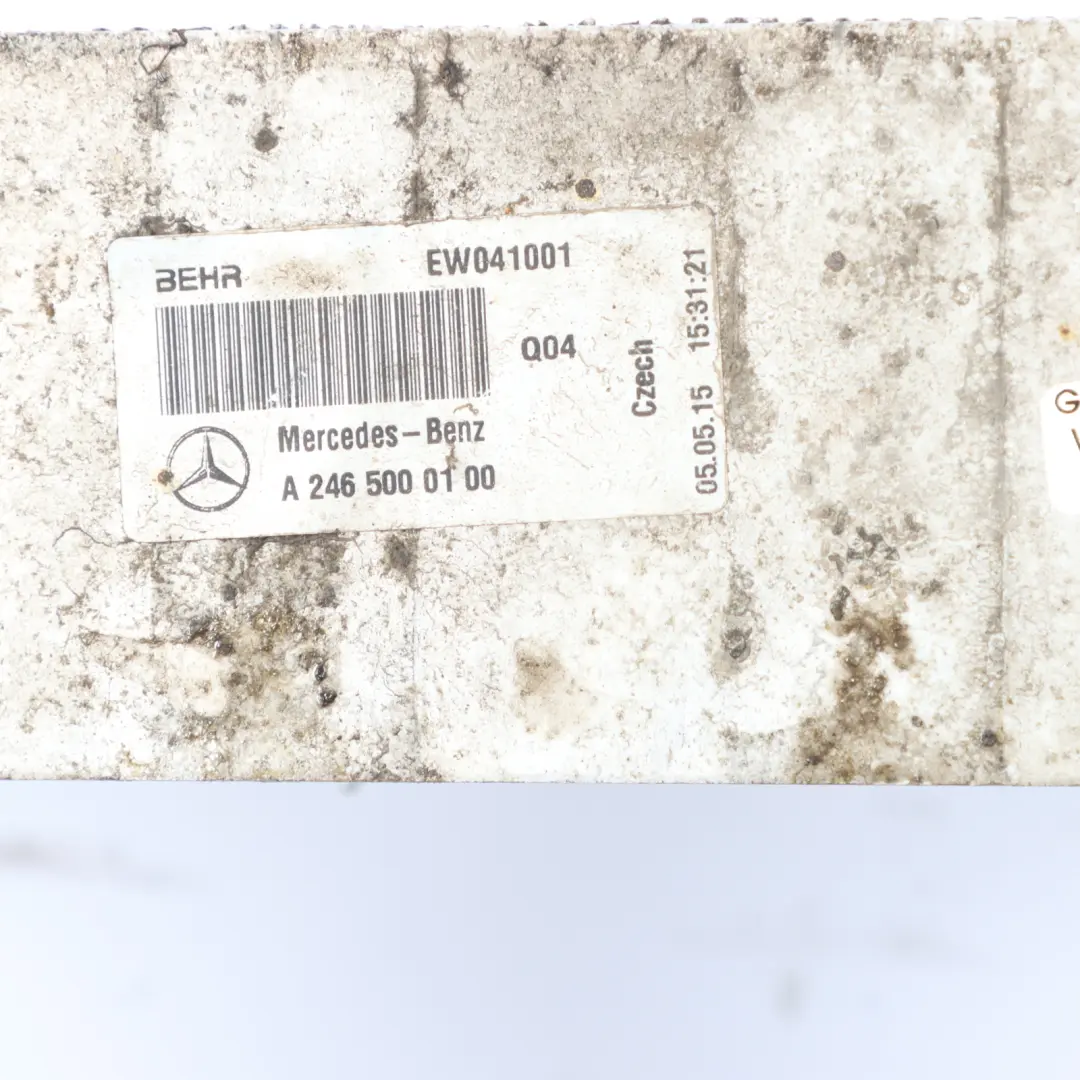 Cooler Radiator to Mercedes W176 Intercooler with Part number A2465000100 Mercedes W176 Intercooler Cooler Radiator - SKU A2465000100-1 - Part number A2465000100