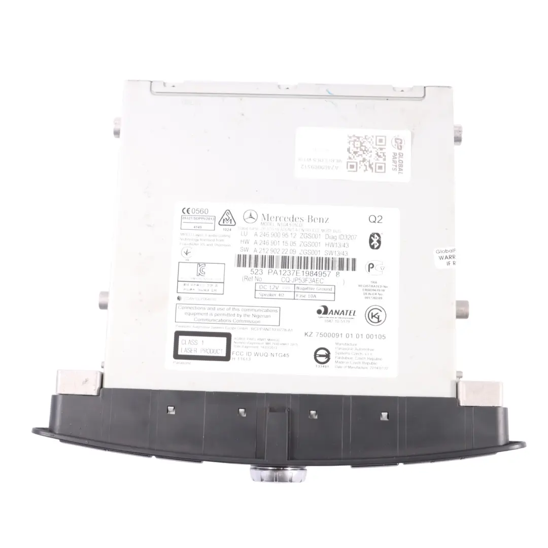 Commutateur Multimédia Mercedes X156 C117 W176 Lecteur CD Autoradio  - SKU A2469009512 - Numéro de pièce A2469009512