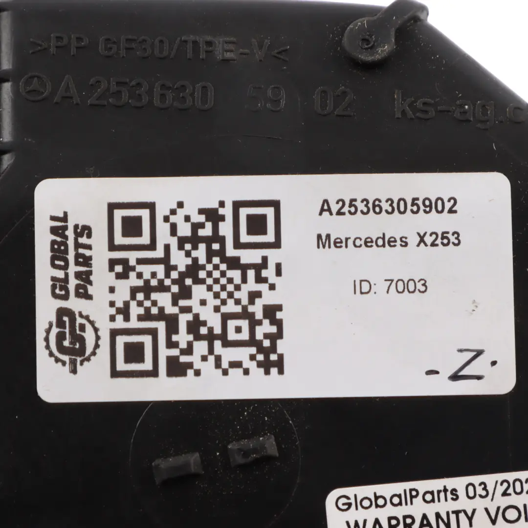 Filler Flap Tank Cap Cover to Mercedes X253 Fuel with Part number A2536305902 Mercedes X253 Fuel Filler Flap Tank Cap Cover - SKU A2536305902 - Part number A2536305902