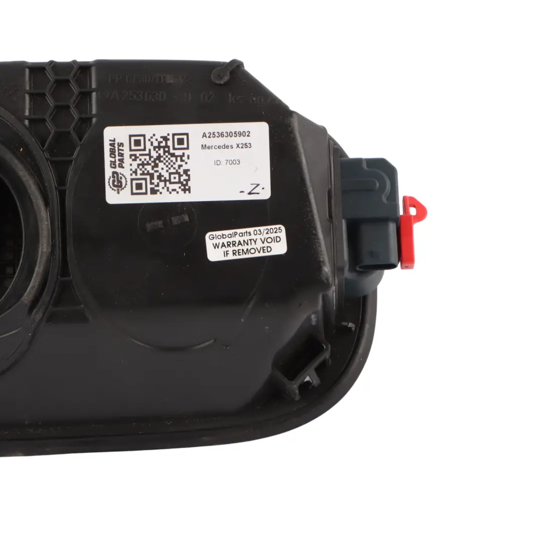 Filler Flap Tank Cap Cover to Mercedes X253 Fuel with Part number A2536305902 Mercedes X253 Fuel Filler Flap Tank Cap Cover - SKU A2536305902 - Part number A2536305902