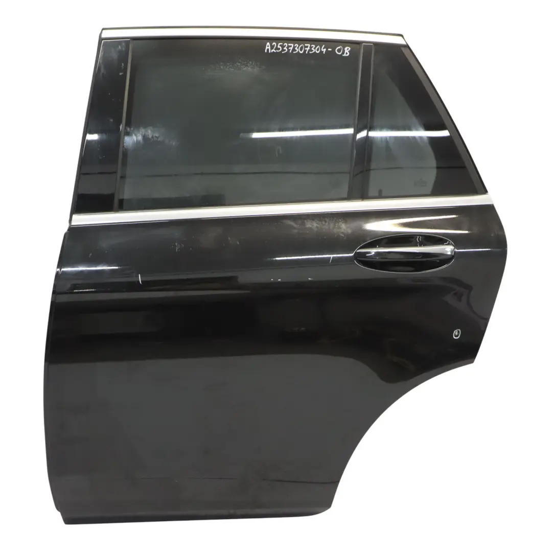 Door Rear Left N/S Obsidian Black Metallic - 197 Mercedes X253 - SKU A2537307304-OB - Part number A2537307304