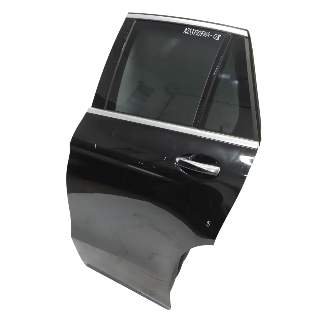 Door Rear Left N/S Obsidian Black Metallic - 197 Mercedes X253 - SKU A2537307304-OB - Part number A2537307304