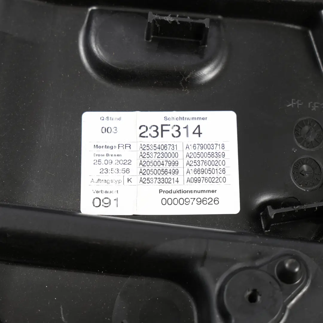 Mercedes C253 Support Lève Vitre Arrière Droit Panneau De Commande - SKU A2537308202 - Numéro de pièce A2537308202