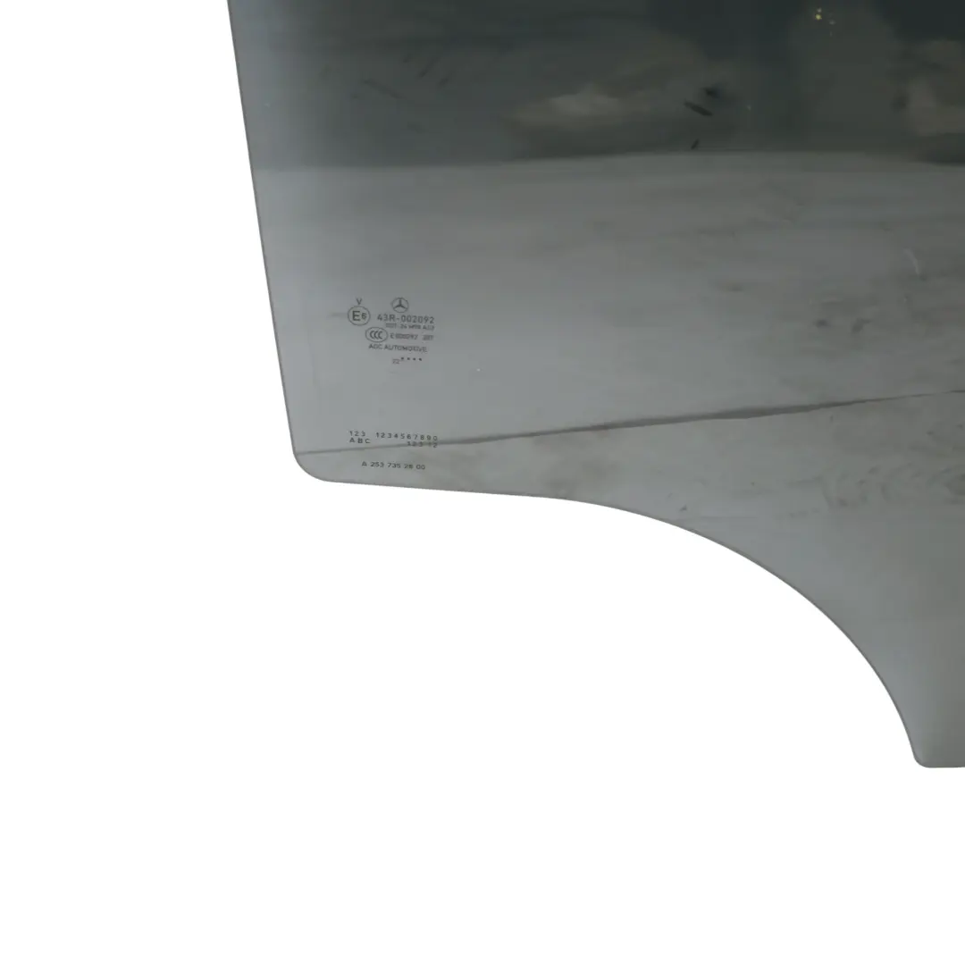 Door Window Glass Glazing Tinted AS3 Right O/S to Mercedes C253 Rear with Part number A2537352800 Mercedes C253 Rear Door Window Glass Glazing Tinted AS3 Right O/S - SKU A2537352800 - Part number A2537352800
