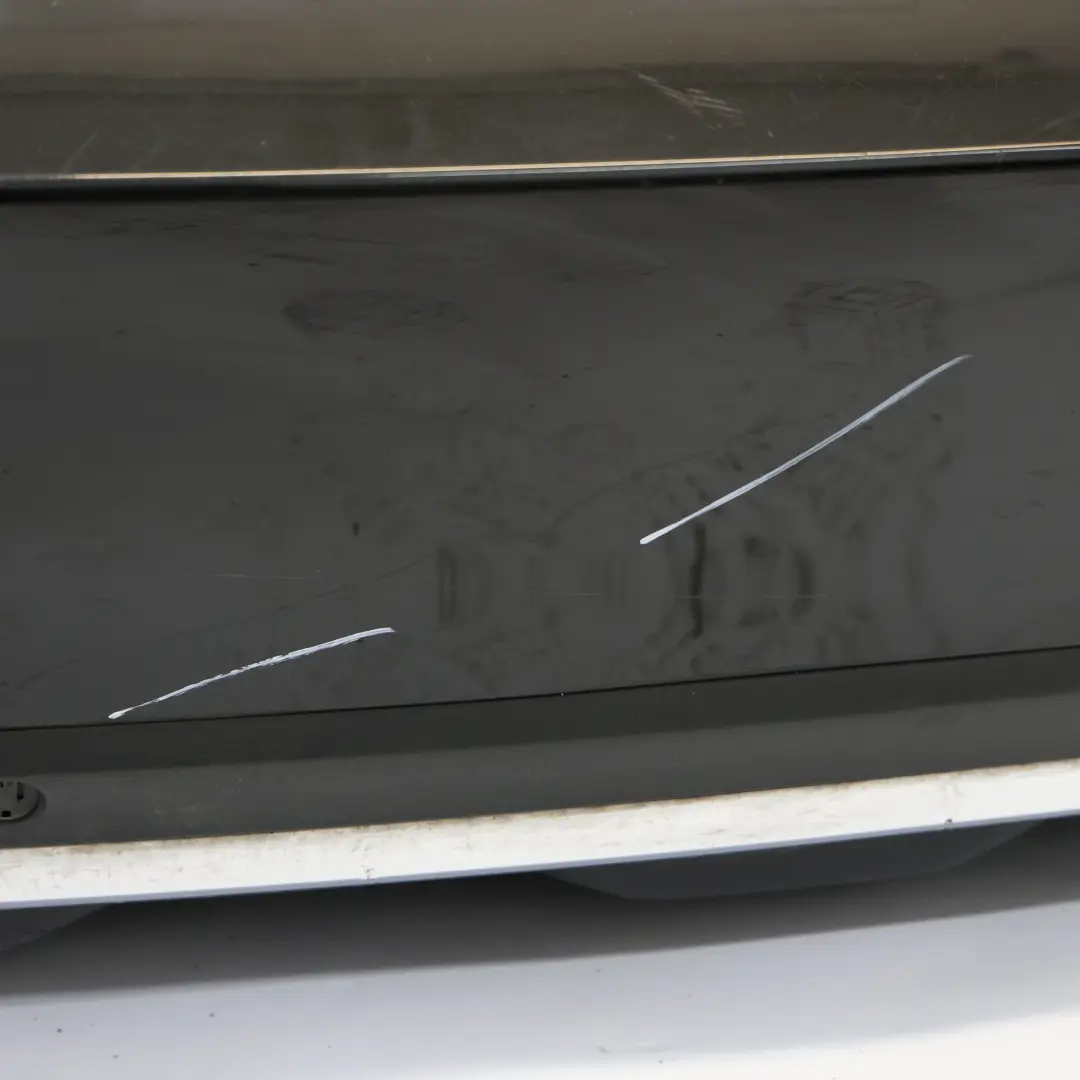 Bumper AMG Trim Panel Covering Obsidian Black Metallic - 197 to Mercedes X253 Rear with Part number A2538851601 Mercedes X253 Rear Bumper AMG Trim Panel Covering Obsidian Black Metallic - 197 - SKU A2538851601-OB - Part number A2538851601