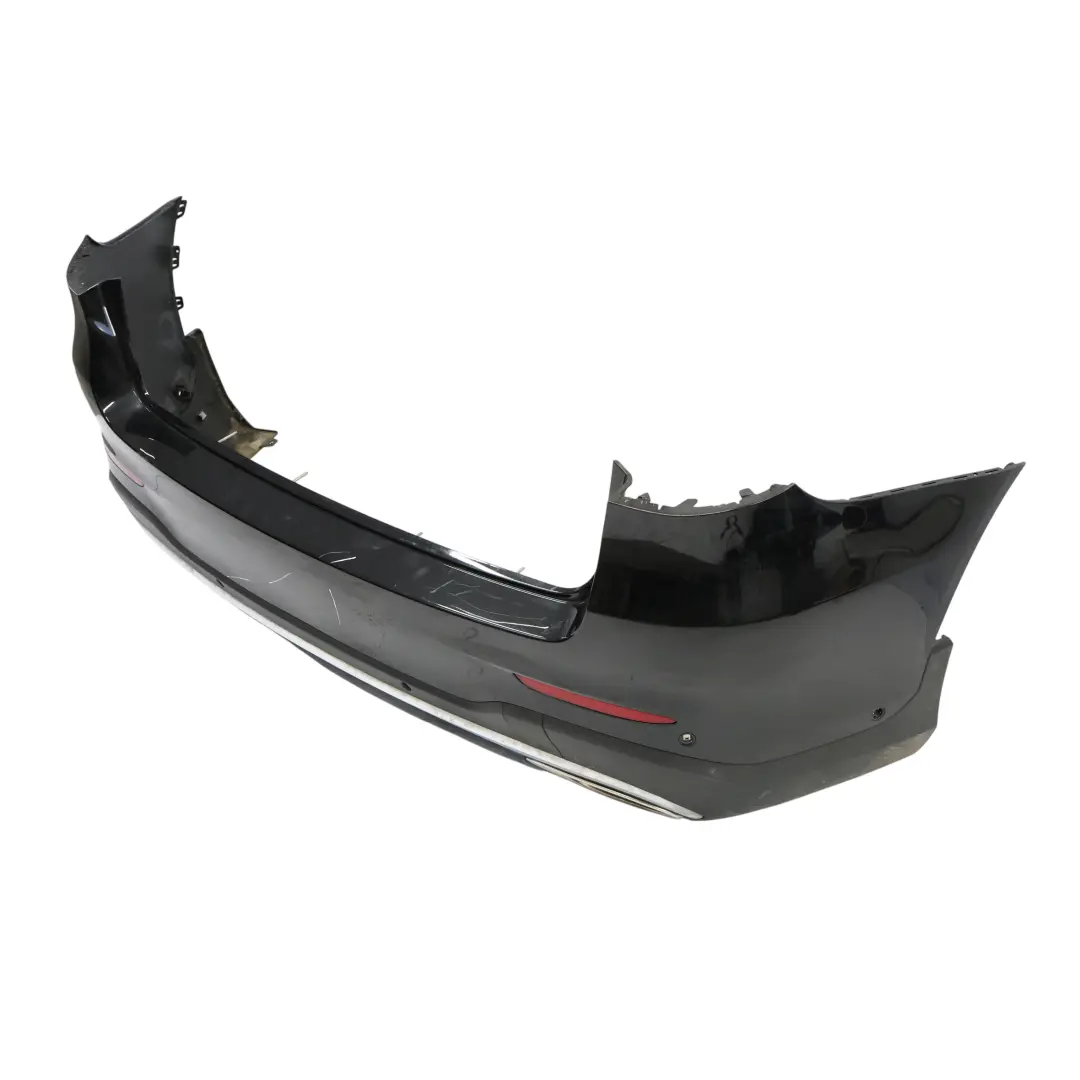 Bumper AMG Trim Panel Covering Obsidian Black Metallic - 197 to Mercedes X253 Rear with Part number A2538851601 Mercedes X253 Rear Bumper AMG Trim Panel Covering Obsidian Black Metallic - 197 - SKU A2538851601-OB - Part number A2538851601