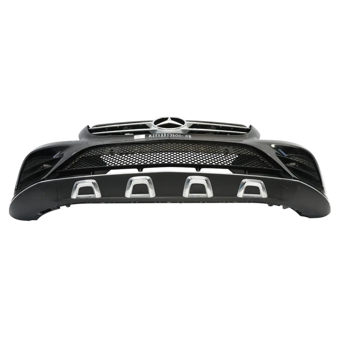 Mercedes X253 Front Bumper Trim Panel AMG Obsidian Black Metallic - 197 - SKU A2538853300-OB - Part number A2538853300