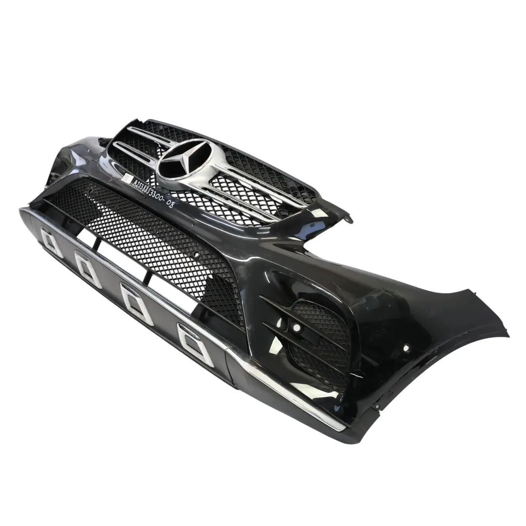 Front Bumper Trim Panel AMG Obsidian Black Metallic - 197 to Mercedes X253 with Part number A2538853300 Mercedes X253 Front Bumper Trim Panel AMG Obsidian Black Metallic - 197 - SKU A2538853300-OB - Part number A2538853300