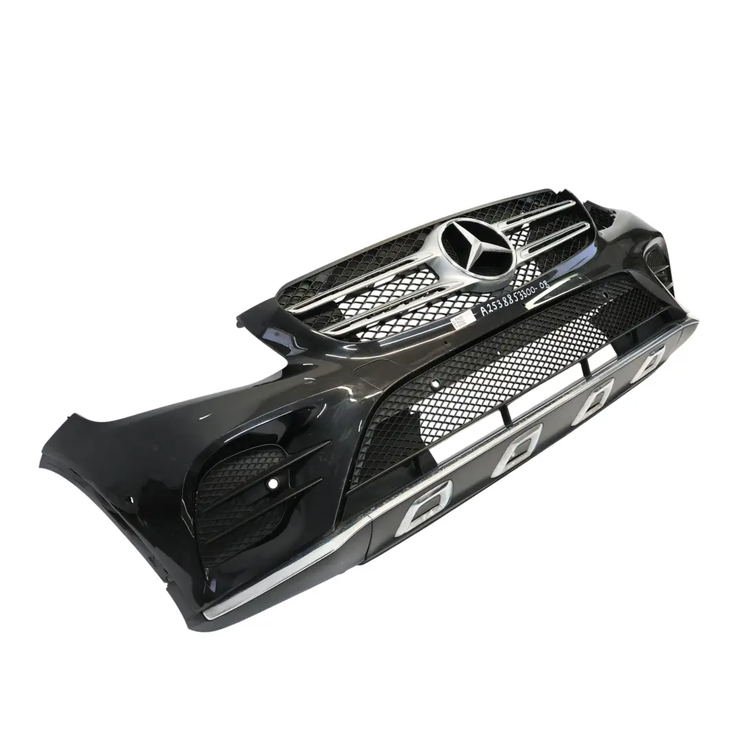 Front Bumper Trim Panel AMG Obsidian Black Metallic - 197 to Mercedes X253 with Part number A2538853300 Mercedes X253 Front Bumper Trim Panel AMG Obsidian Black Metallic - 197 - SKU A2538853300-OB - Part number A2538853300