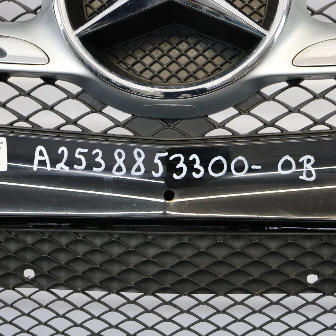 Mercedes X253 Front Bumper Trim Panel AMG Obsidian Black Metallic - 197 - SKU A2538853300-OB - Part number A2538853300