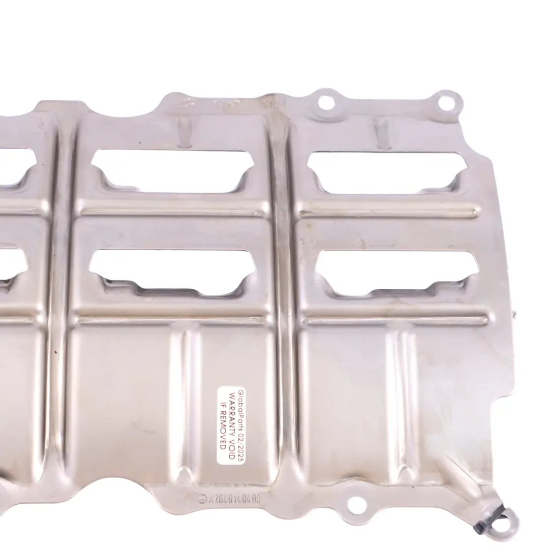 M264 Delfector Del Cárter De Aceite Del Motor Gasolina para Mercedes W205 con número de pieza A2640140400 Mercedes W205 M264 Delfector Del Cárter De Aceite Del Motor Gasolina - SKU A2640140400 - Número de pieza A2640140400