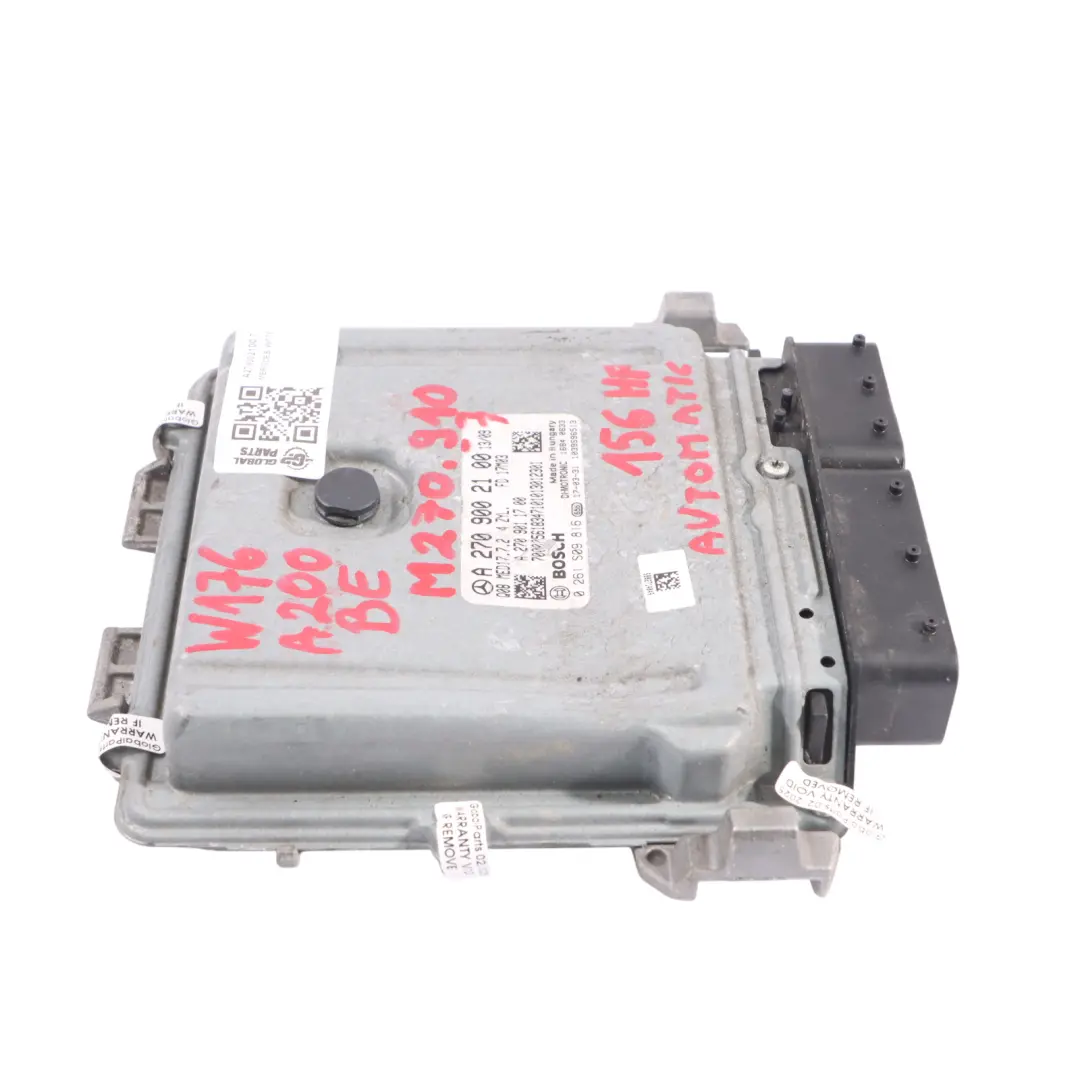  Module ECU Moteur Mercedes W176 A200 BlueEfficiency 270.910 156HP - SKU A2709002100-7 - Numéro de pièce A2709002100