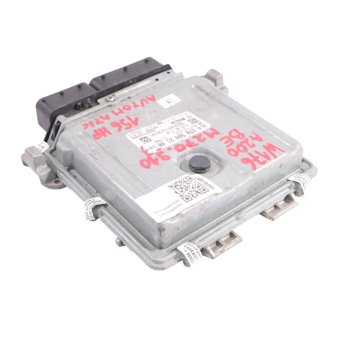 A200 BlueEfficiency 270.910 156HP Motor ECU Modul für Mercedes W176 mit Teilenummer A2709002100 Mercedes W176 A200 BlueEfficiency 270.910 156HP Motor ECU Modul - SKU A2709002100-7 - Teilenummer A2709002100