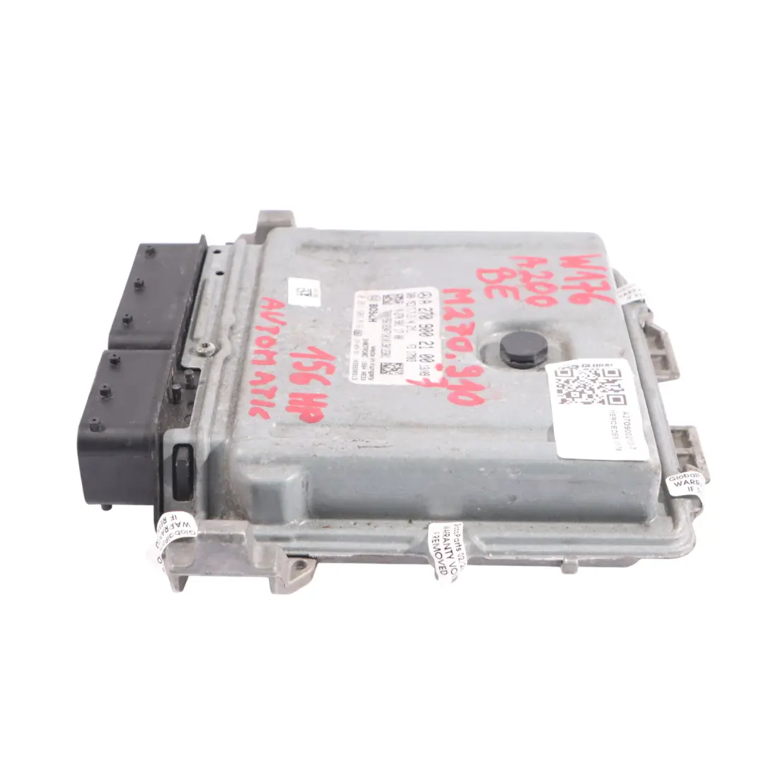 A200 BlueEfficiency 270.910 156HP Motor Módulo ECU para Mercedes W176 con número de pieza A2709002100 Mercedes W176 A200 BlueEfficiency 270.910 156HP Motor Módulo ECU - SKU A2709002100-7 - Número de pieza A2709002100