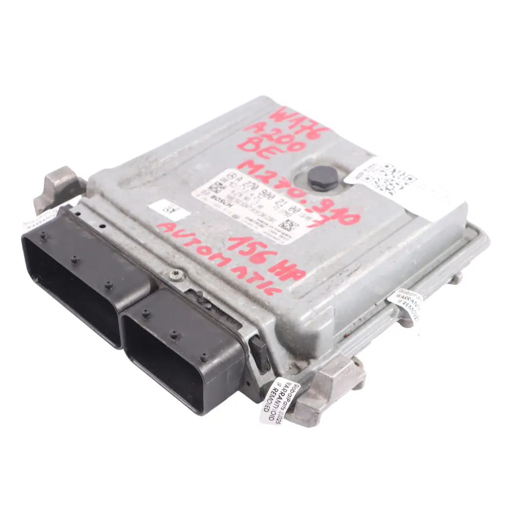  Module ECU Moteur Mercedes W176 A200 BlueEfficiency 270.910 156HP - SKU A2709002100-7 - Numéro de pièce A2709002100