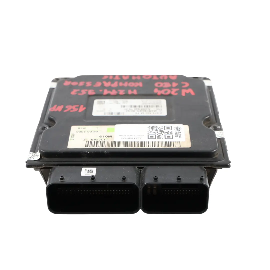 Mercedes W204 C180 Kompressor 271.952 156HP Engine Control Unit ECU - SKU A2711504879 - Part number A2711504879