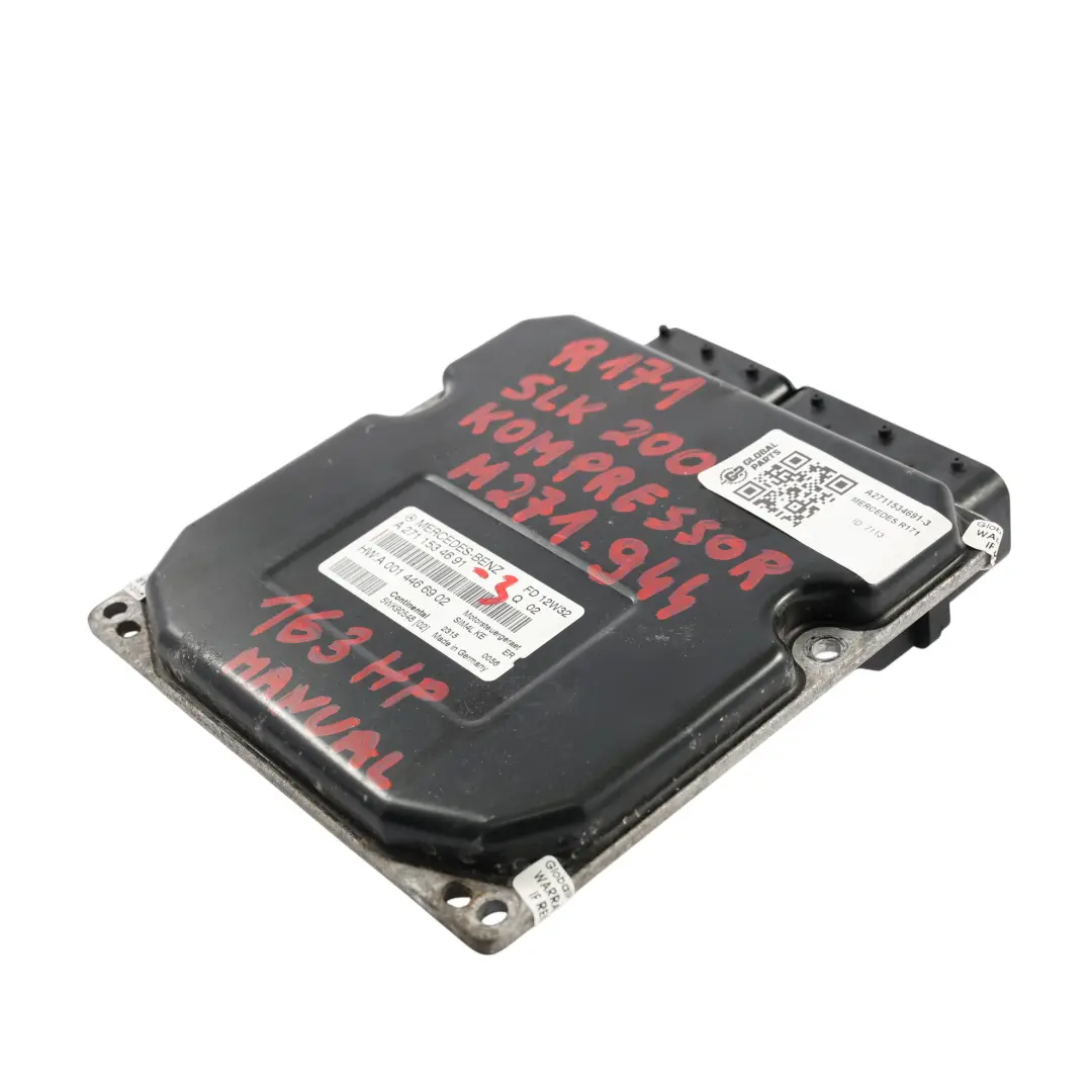 SLK200 271.944 163HP Engine ECU Kit Key Lock Ignition Mercedes R171 - SKU A2711534691-3 - Part number A2711534691