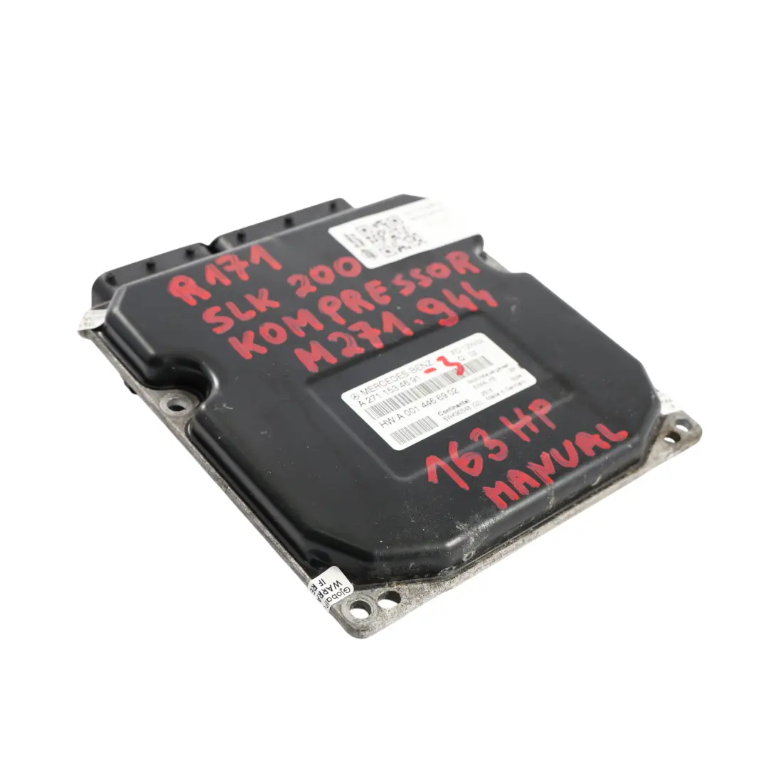 Kit ECU Moteur Mercedes R171 SLK200 271.944 163HP Allumage À Clé pour à propos du numéro de pièce A2711534691 Kit ECU Moteur Mercedes R171 SLK200 271.944 163HP Allumage À Clé - SKU A2711534691-3 - Numéro de pièce A2711534691