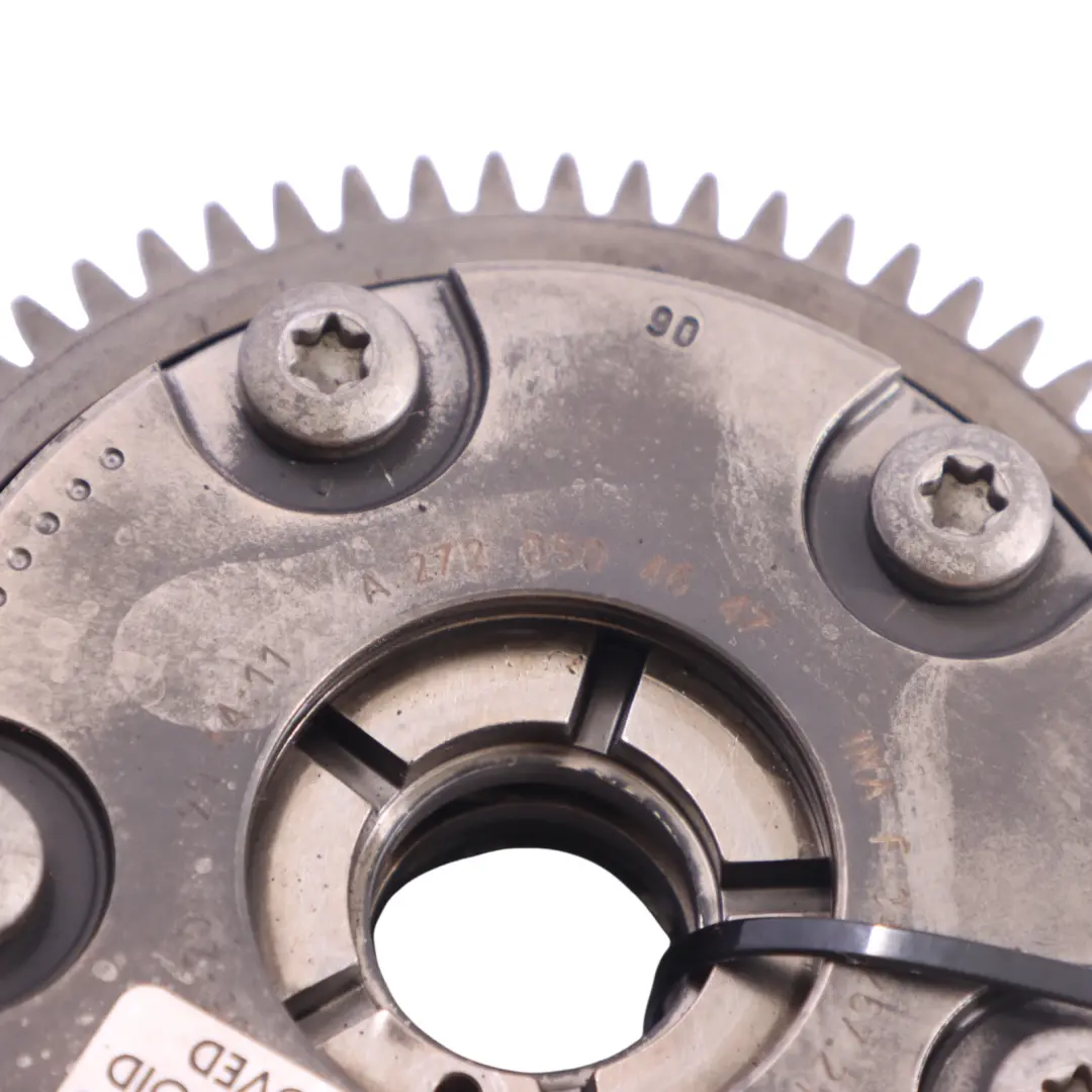 M272 Benzin Motor Nockenwellen Versteller Phaser für Mercedes C219 mit Teilenummer A2720506847 Mercedes C219 M272 Benzin Motor Nockenwellen Versteller Phaser - SKU A2720506847 - Teilenummer A2720506847