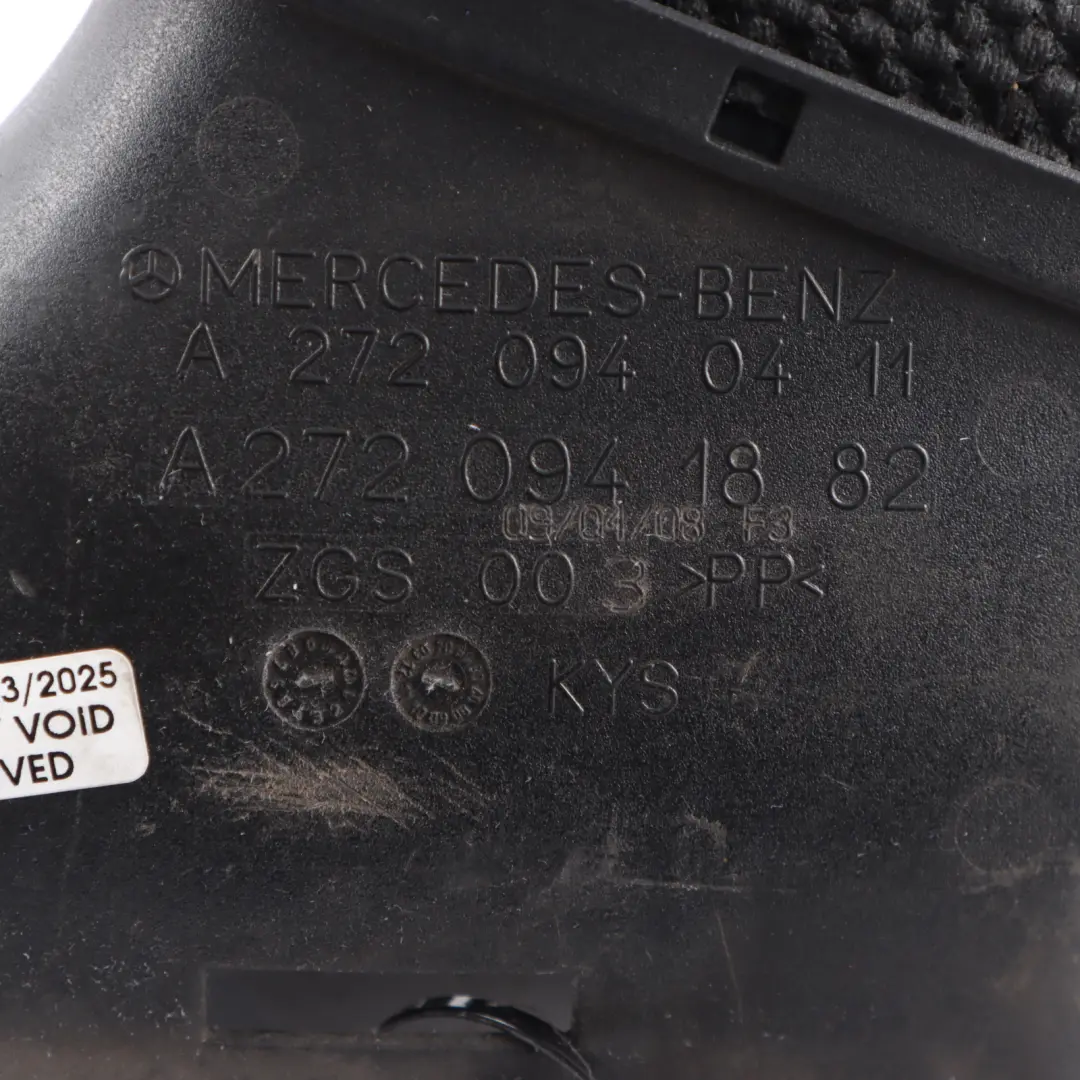 Mercedes R171 M272 Petrol Intake Air Pipe Hose Tube Line Right O/S - SKU A2720941882 - Part number A2720941882