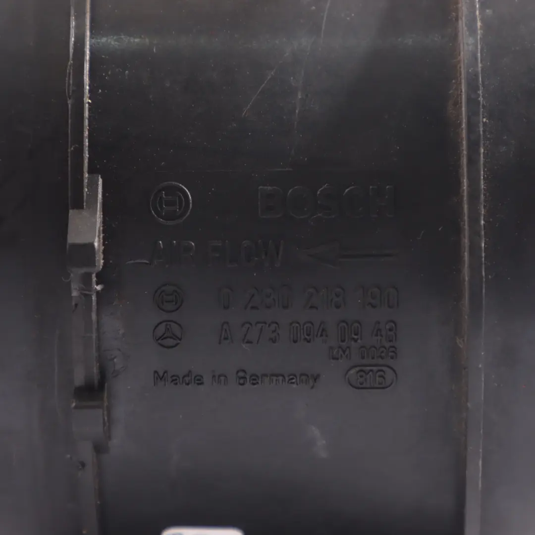 M272 Air Flow Mass Meter Sensor Unit to Mercedes W164 W203 W204 W212 with Part number A2730940948 Mercedes W164 W203 W204 W212 M272 Air Flow Mass Meter Sensor Unit - SKU A2730940948-1 - Part number A2730940948