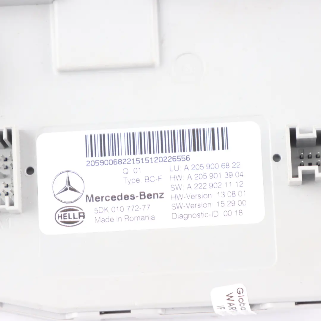 C200 274.920 184HP Motore ECU Kit chiave Automatico Mercedes W205 - SKU A2749000800-1 - Numero di parte A2749000800