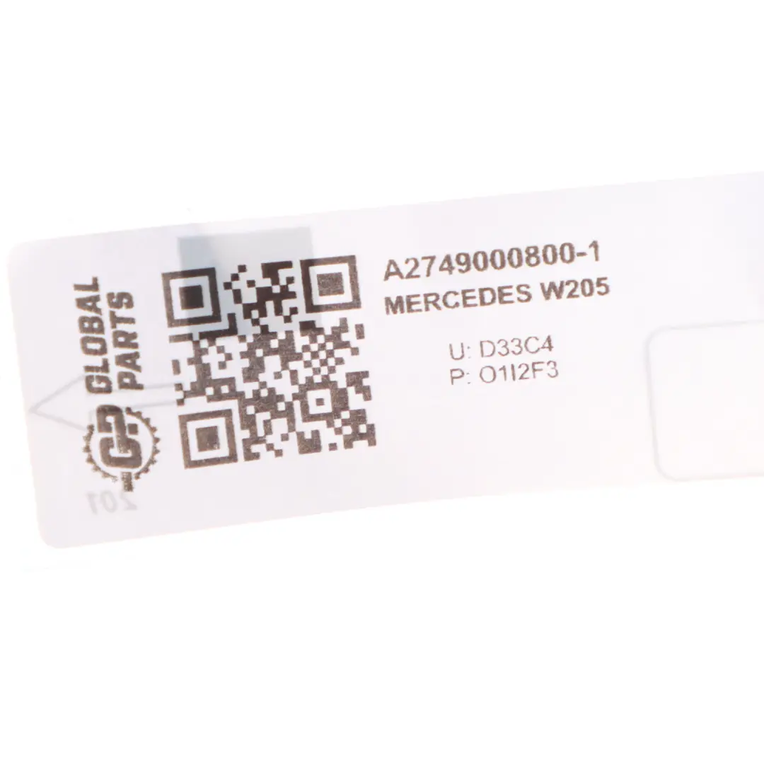 C200 274.920 184HP Motore ECU Kit chiave Automatico Mercedes W205 - SKU A2749000800-1 - Numero di parte A2749000800