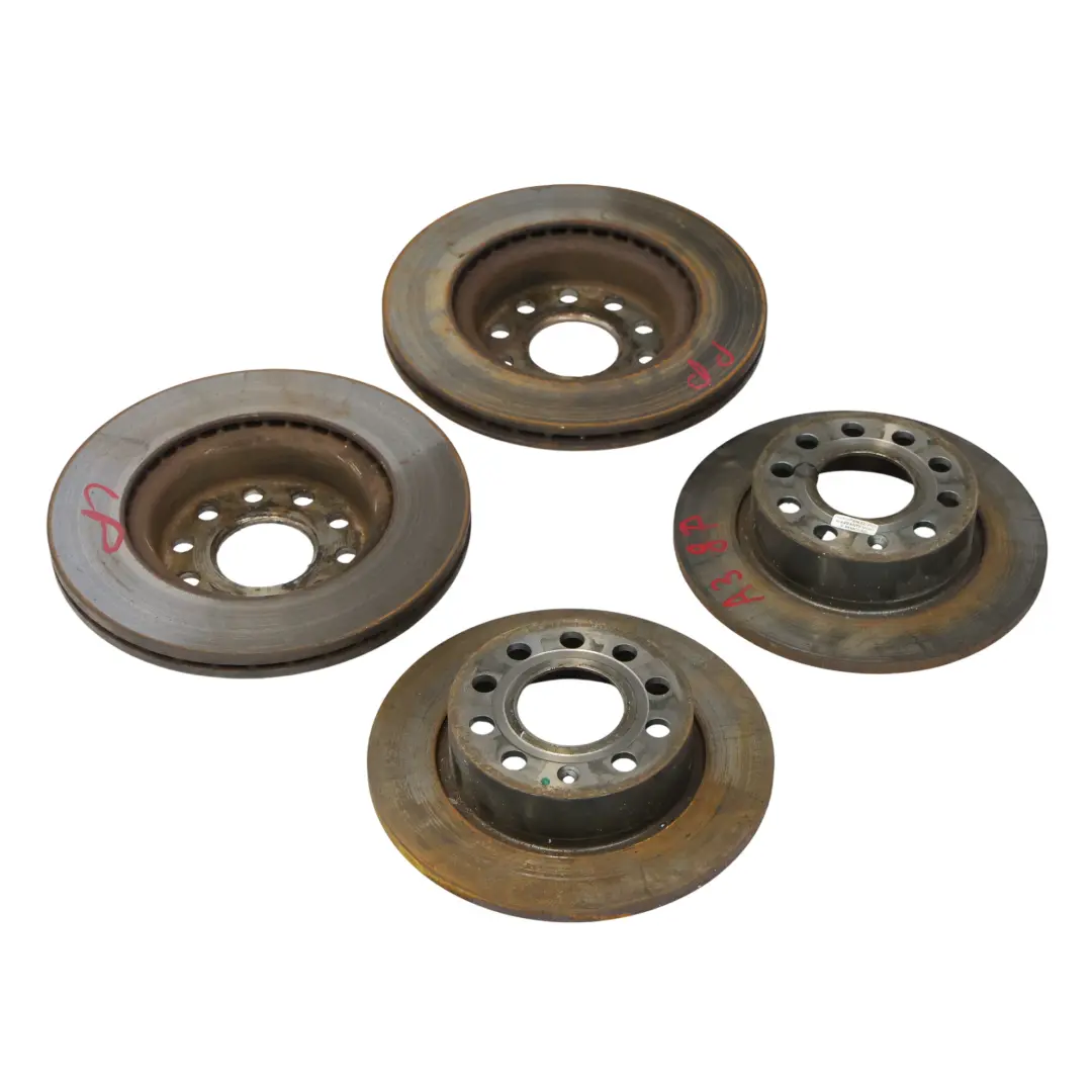 Audi A3 8P 1.9 TDI Brake Disc Front Rear Left Right N/O/S Ventilated Discs Set - SKU A38P-BRAKE-DISCS - Part number A38P-BRAKE-DISCS