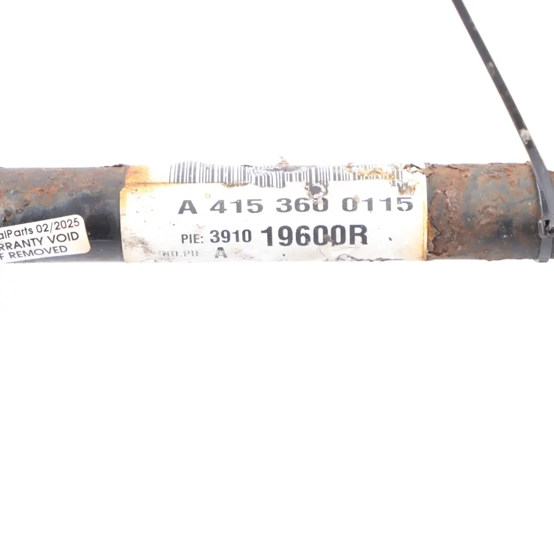 Shaft Mercedes W415 Front Axle Driveshaft Left N/S to Drive with Part number A4153600115 Drive Shaft Mercedes W415 Front Axle Driveshaft Left N/S - SKU A4153600115 - Part number A4153600115