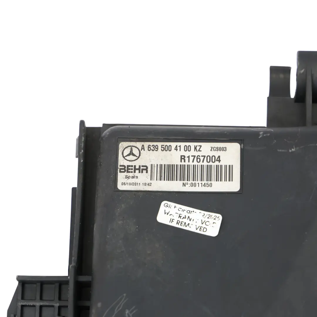Mercedes Vito W639 Cooling Radiator Fan Shroud Cover Housing - SKU A6395004100 - Part number A6395004100