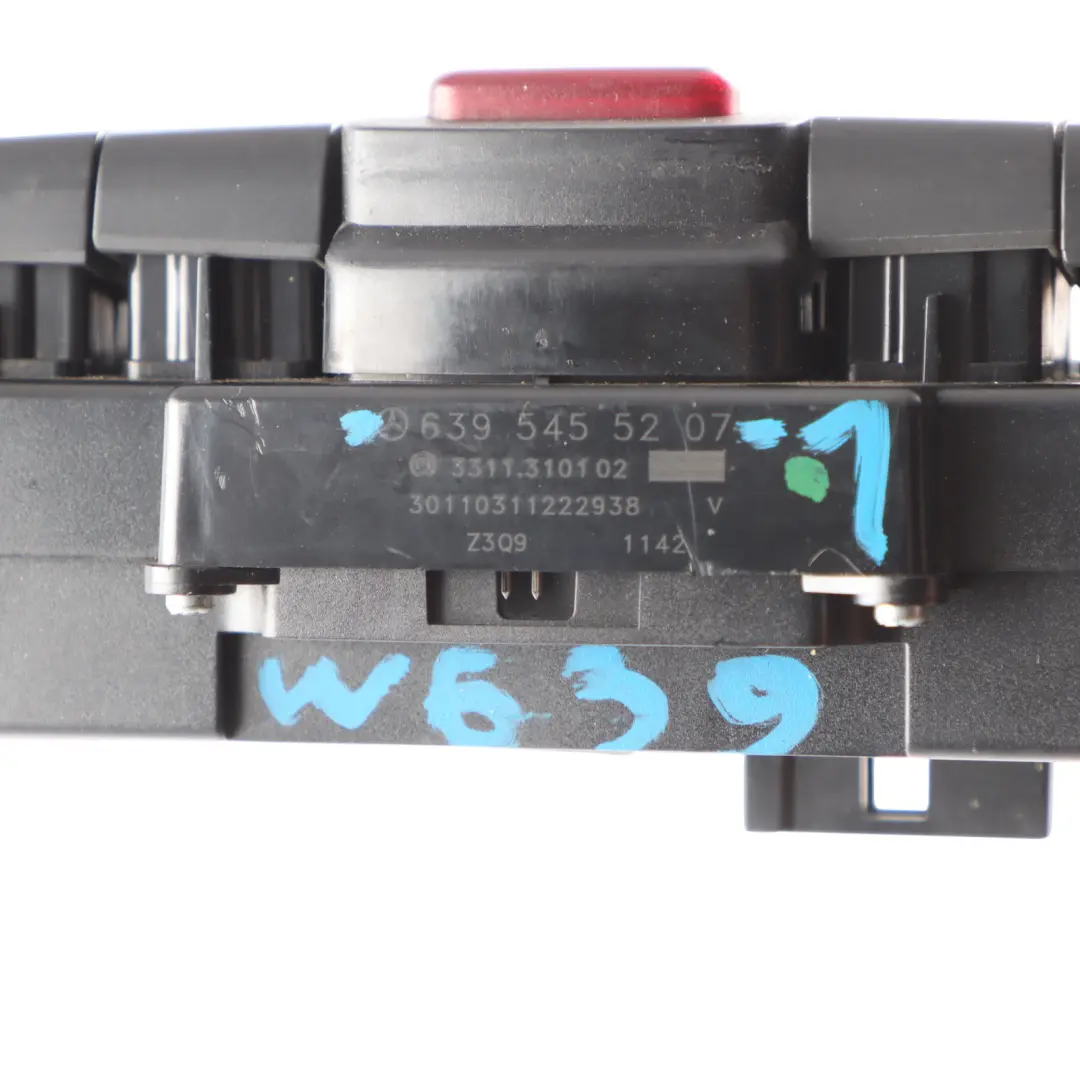 Mercedes W639 Panel Przełączniki Deski - SKU A6395455207-2 - Numer Części A6395455207