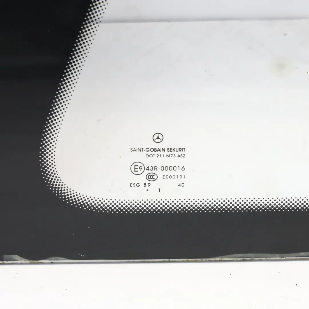 Mercedes W639 Szyba Boczna Prawy Tył AS2 - SKU A6396720313-1 - Numer Części A6396720313