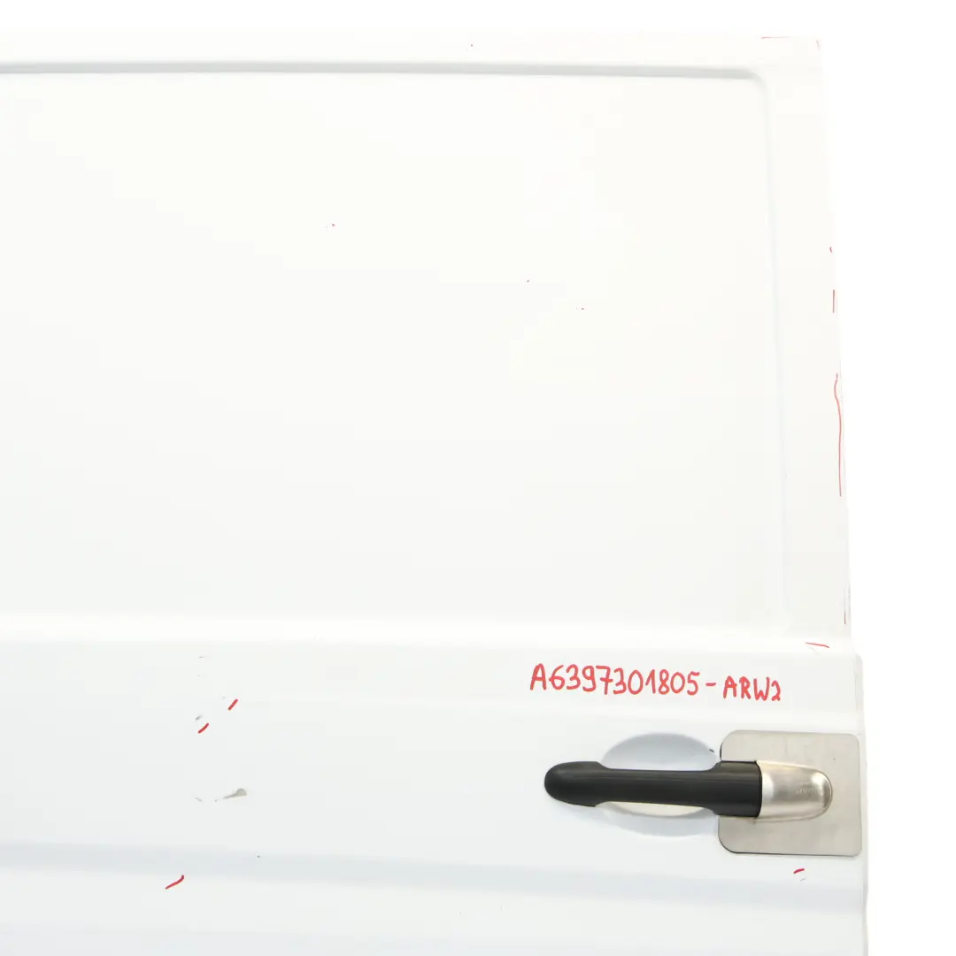 Sliding Door Rear Right O/S Arctic White - 9147 to Mercedes Vito Viano W639 Long with Part number A6397301805 Mercedes Vito Viano W639 Long Sliding Door Rear Right O/S Arctic White - 9147 - SKU A6397301805-ARW2 - Part number A6397301805
