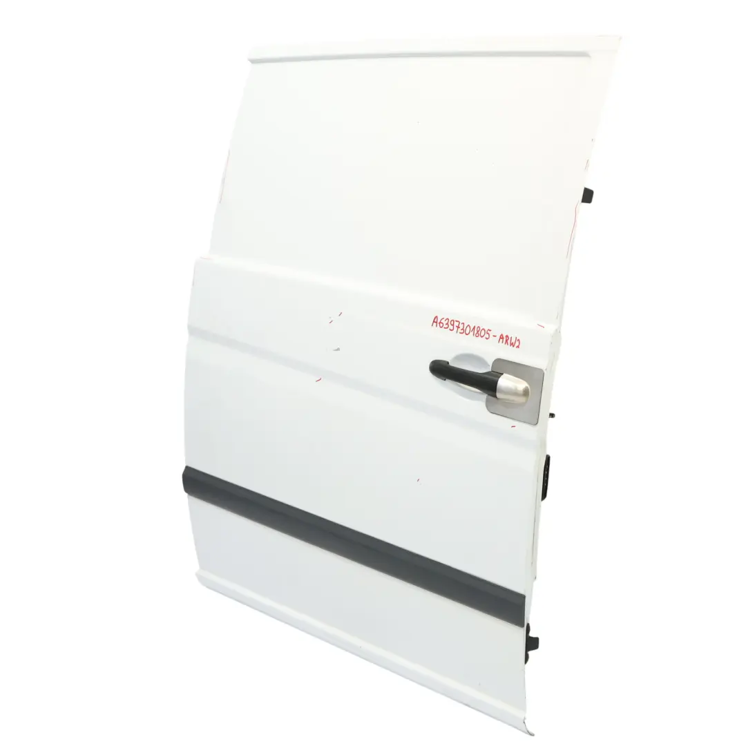 Sliding Door Rear Right O/S Arctic White - 9147 to Mercedes Vito Viano W639 Long with Part number A6397301805 Mercedes Vito Viano W639 Long Sliding Door Rear Right O/S Arctic White - 9147 - SKU A6397301805-ARW2 - Part number A6397301805
